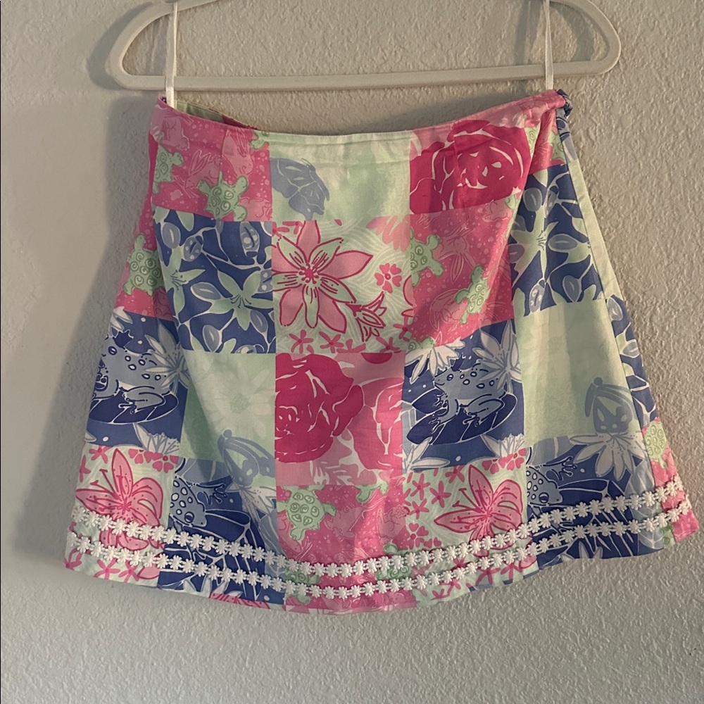 Lilly Pulitzer Floral Patchwork Skirt